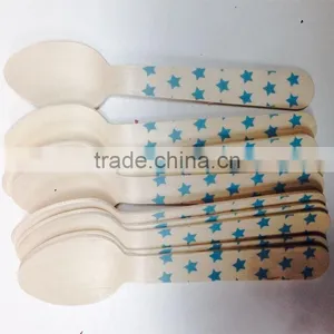FSC Certificate Food Grade Disposable Natural Wood Material Spoon thumbnail-4