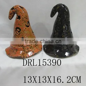 Holloween Decorations Witch Ghost Ceramic LED Lantern thumbnail-4