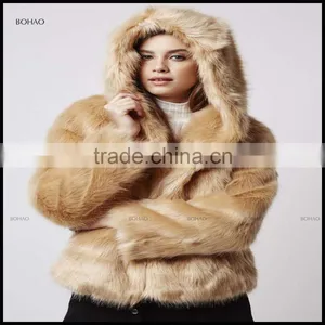 Wholesale Women's Winter Clothing and Luxury Ladies Faux Fox Fur Coat for Girls thumbnail-1