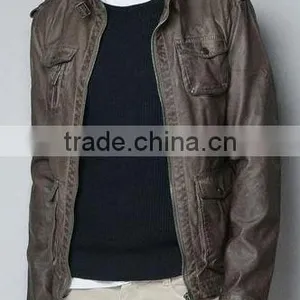 ALIKE College Jacket pu Jacket for Men Leather Jacket in China thumbnail-1