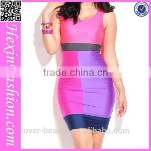 Hot Sale Fashion Club Wear Sexy Plus Size Bodycon Bandage Dress thumbnail-1