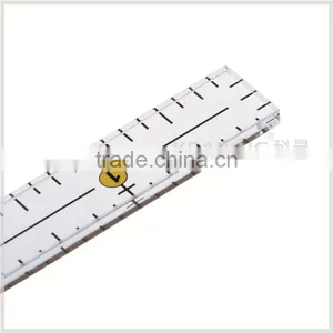 Kearing Manufacture Price High Quality Small Rigid Acrylic Clear Plastic Quilting Templates Rulers 4'' * 0.5 # KPR4005 thumbnail-3
