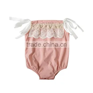 Comfortable Baby Romper Summer New Design Baby Girl Boutique Lace Romper Cute Infant and Toddler Clothing thumbnail-3