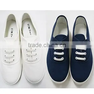 Stss01 Basic Slim Lace-up Canvas Sneakers to Customiz Made in Korea thumbnail-1