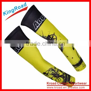 Custom Dye Sublimation Printing Cool Elastic Men and Women Riding Warmer UV Sun Arm Sleeves thumbnail-1