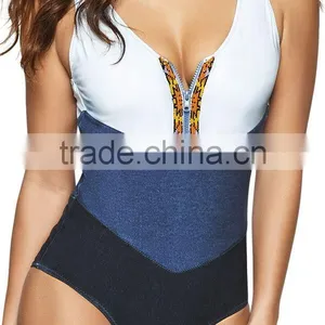 Ladies Big Cut Out Back One Piece Swimwear thumbnail-2