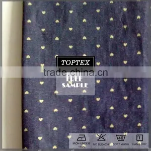 100 % Cotton Black Color Printed Twill Denim Jeans Fabric thumbnail-1