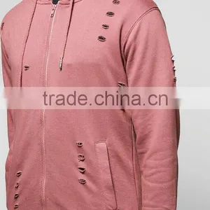 Mens Distressed Tracksuit Slim Fit Tracksuit Custom Logo Tracksuit thumbnail-4