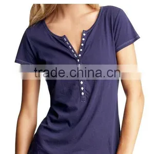 Womens Button Down T-shirts thumbnail-2