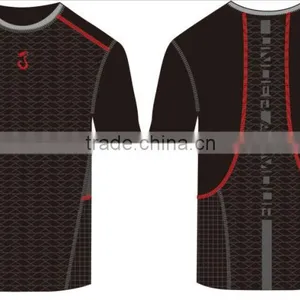 2015 Seamless Men Fashion Sports Shirt Short Sleeve thumbnail-3