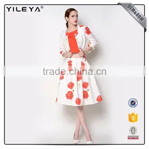 ODM & OEM Services Beautiful Pattern Printing Pleated Skirt Women thumbnail-1