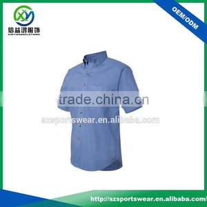 Customized Ringspun Cotton Fitting Man's Blue Color Turkish Shirts thumbnail-1