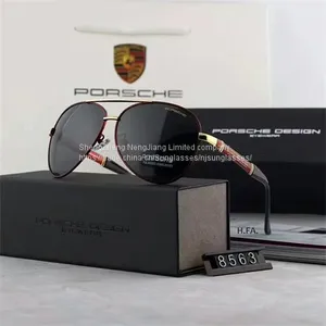 Man Woman Metal Polarized Sunglasses thumbnail-1
