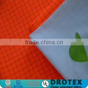 EN1149-3 ESD FR Fabric for FR Workwear PU Coated Flame Retardant Fabric/ 240gsm Polyester FR ESD Fabric thumbnail-1