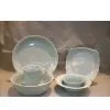Stoneware Embossed Dinnerware &serving Set thumbnail-1
