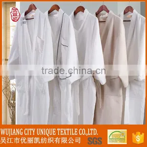 Custome Design Blue Hotel Microfiber Bathrobe thumbnail-4