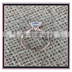 Hot Selling Handmade Clear Crystal Gold Ring for Girls thumbnail-2