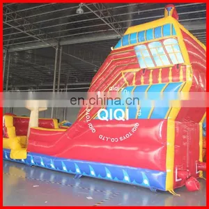 Inflatable Slide, Inflatable Pirate Ship Slide,inflatable Double Lane Slide for Kids thumbnail-2