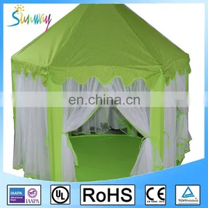 Pink Children Princess Castle Tent Kids Playing House thumbnail-2