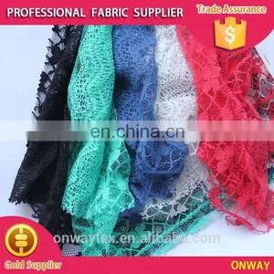 New Design Burnt-out Polyester/cotton Solid Lace for All Ladies' Garment thumbnail-4