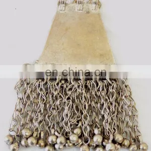 Afghani Silver Plated Necklace-Tribal Handmade Vintage Pendant thumbnail-5