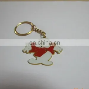 Cut Shape Promotional Metal Custom Keychain Logo Printing With Epoxy thumbnail-6