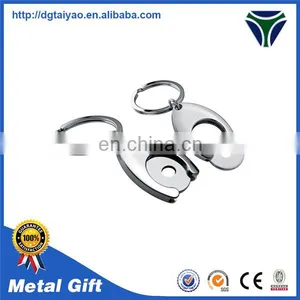 Wholesale Metal Euro Coin Holder Keychain thumbnail-1
