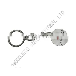 Custom Metal Zinc-alloy Supermarket Trolley Coins With Holder thumbnail-1