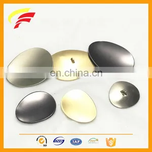 Metal Zinc Alloy Big Oval Egg Shape Sewing Button for Coat Decoration thumbnail-1