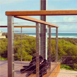 DIY Cable Railing / Wire Rope Railing Balustrade With Stainless Steel Wire Ropes for Decking thumbnail-4