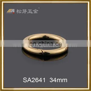 Custom Size Gold Plated High Quality Open O Ring Buckle thumbnail-2