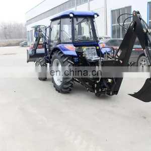Tractor 504 With Front Loader and Backhoe thumbnail-3