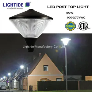 Round Profile Outdoor LED Garden Lights 50W 100VAC - 277VAC 5000K With 5 Years Warranty thumbnail-2