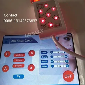 3 Wavelength 650nm 780nm 940nm Lipolaser 3D Slimming Machine Non-invasive Fat Removal Weight Loss Equipment thumbnail-2