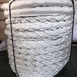 RECOMEN Hot Seller 64mm 8strand 12 Strand Nylon Polyester Rope for Vessel Tugboat thumbnail-3
