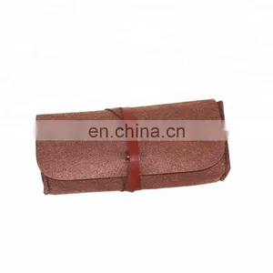 China Supplier Custom Felt Glasses Box With Leather thumbnail-2
