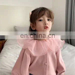 6122/Beautiful Sweety Button Outwear Child Girl Baby Pink Hot Sell High Quality Top thumbnail-4