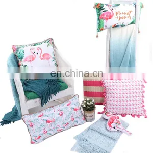 Custom Colorful New Design Flamingo Party Print Seat Back Cushion or Pillow Modern Printed Chair Outdoor Cushion thumbnail-6