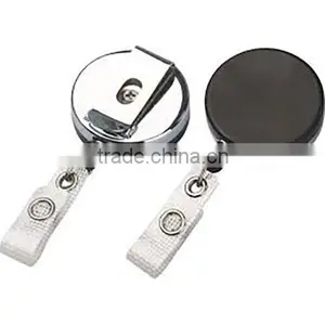 Heavy Duty ID Badge Reel With Metal Wire and Clip thumbnail-1
