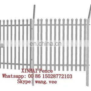High Security Signal Base Station Powder Coated W Section Triple Pointed Metal Palisade Fence thumbnail-4
