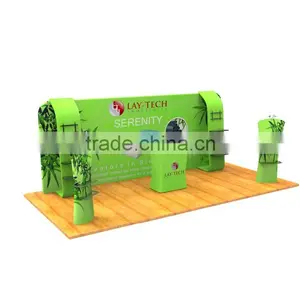 Custom Made Backdrop Fabric Tension Portable Tension Fabric Alumium Folding Panel Display thumbnail-4