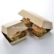 Chinese Takeout Fast Food Packaging Eco Friendly Takeaway Boxes Paper Take-out Boxes Recycled Paper Food Containers thumbnail-1
