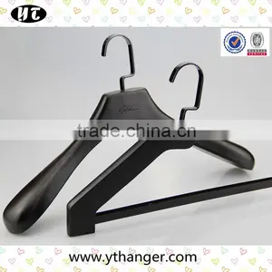 Black Matched Wooden Hanger for Luxury Clothes thumbnail-1