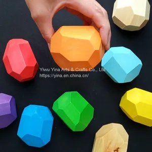 Wood Balancing Stones for Baby Balancing Rainbow Rocks thumbnail-3