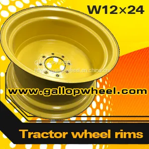 Steel Agricultural Tractor Wheel Rims W12x24 for 13.6-24 Tires thumbnail-1