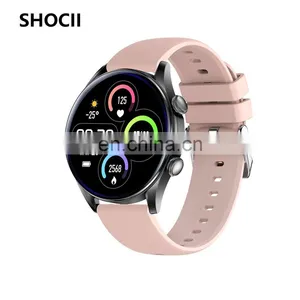 2022 New Arrival T32S Round Screen Smart Watch Waterproof Heart Rate Monitor Voice Assistant T32S Smartwatch thumbnail-4