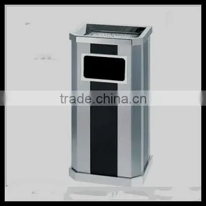 Waste Bin Container /Outdoor Metal Litter Bin/Dustbin/Garbage Trash Bin thumbnail-1
