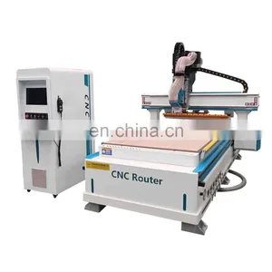 1325 1530 1360 ATC WOOD CNC Router With Straight Line Tool High-End Specification Wood Door Making CNC Cutting Machine thumbnail-5