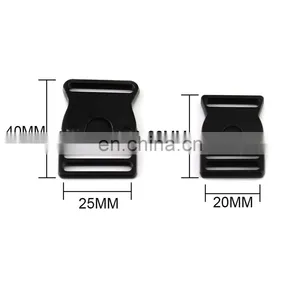 Custom Dog Collar Buckle Black Heavy Duty Durable Metal Side Quick Release Buckle Dog Collar Buckle thumbnail-5