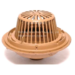 Large Sump Cast Iron Roof Drain With No-Hub Outlet for Roof Drainage thumbnail-4